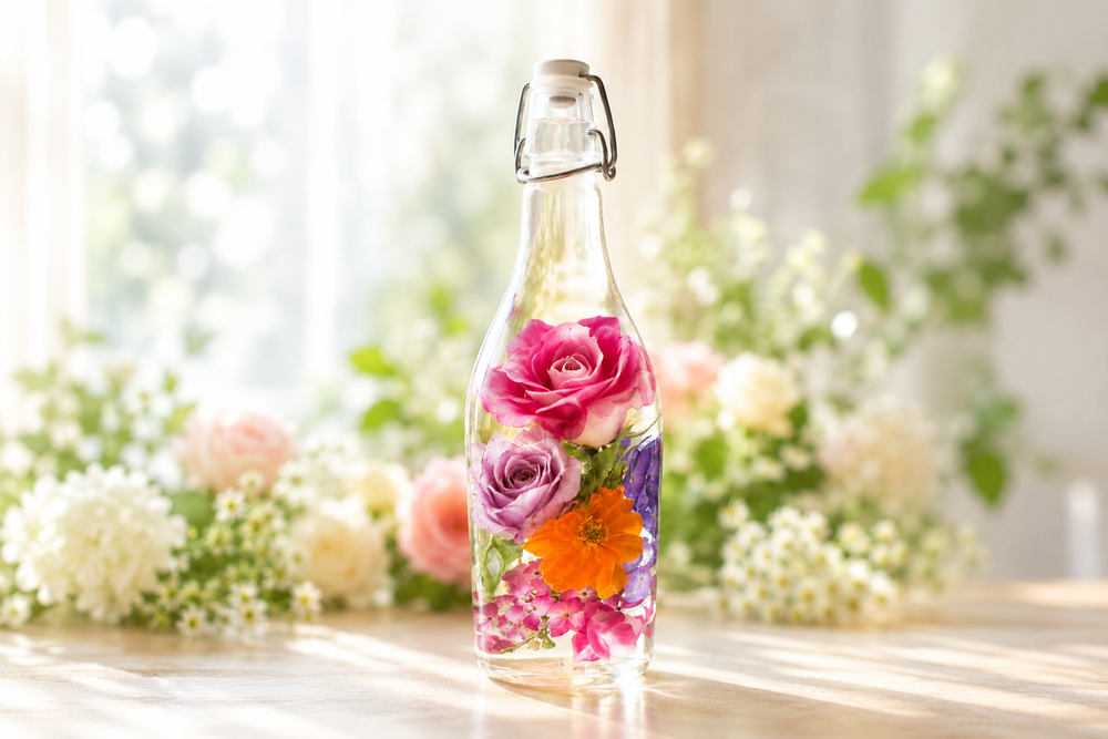 大輪の花の封入技術